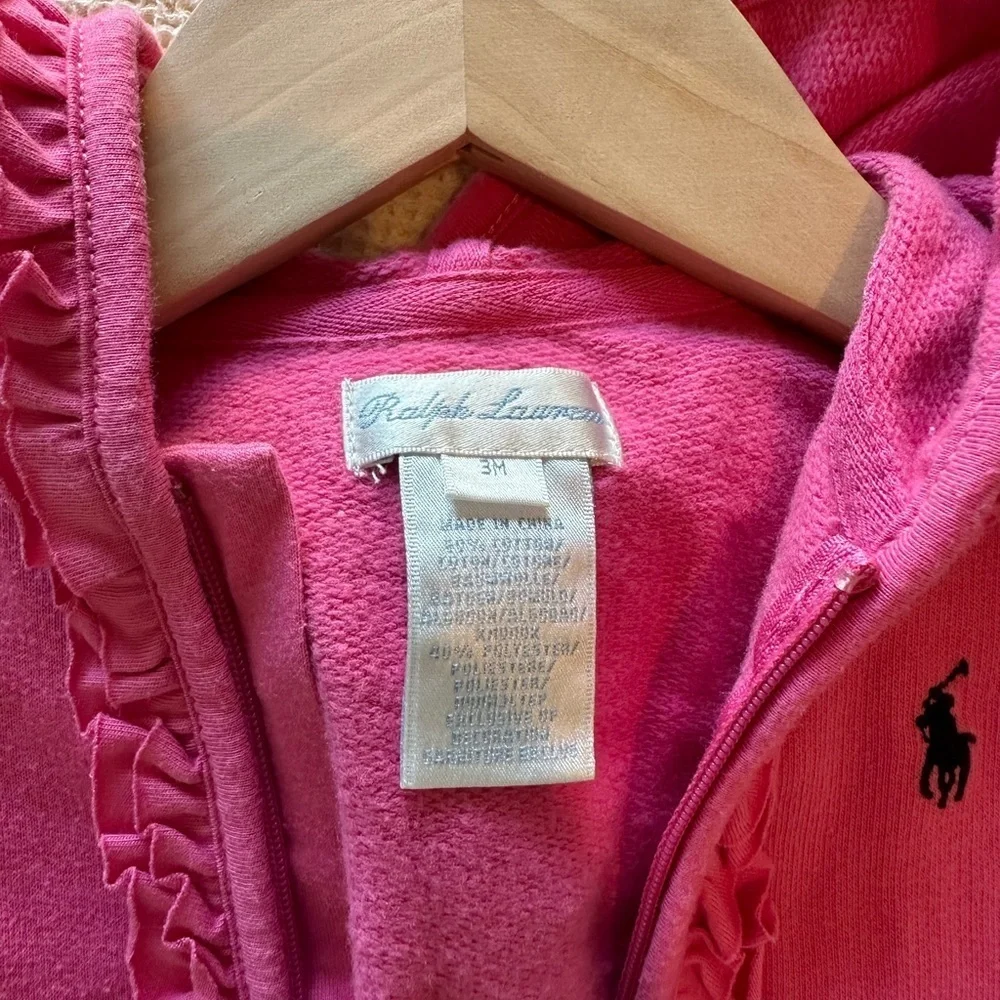 Ralph Lauren Pink‎ Kids Baby Hoodie